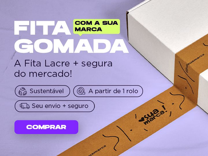 Fita gomada personalizada | A partir de UM rolo.