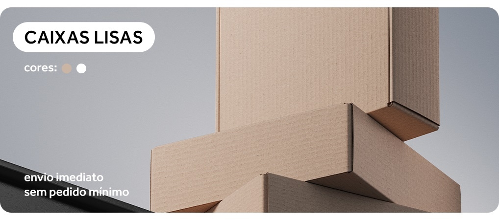Caixas de papelão afetivas com impressão padrão