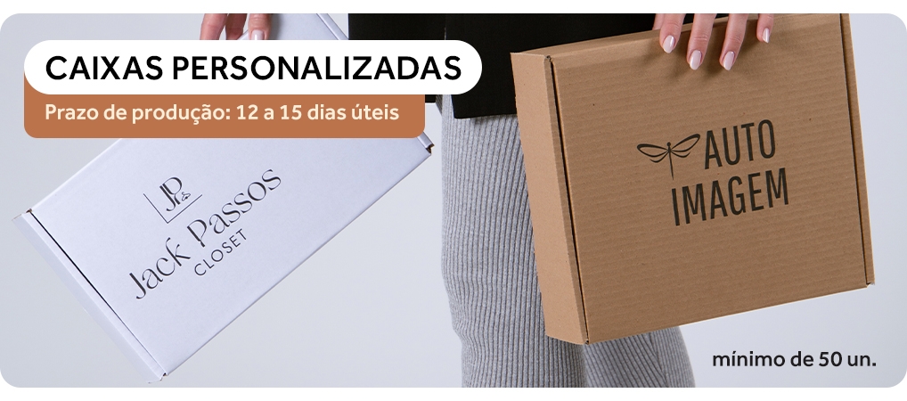 Caixas Personalizadas com a sua marca | A partir de 50 unid.