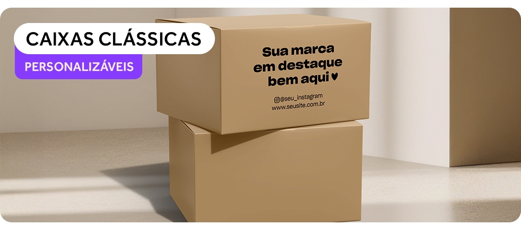 Fita gomada personalizada para fechamento de embalagens