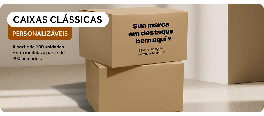 Fita gomada personalizada para fechamento de embalagens