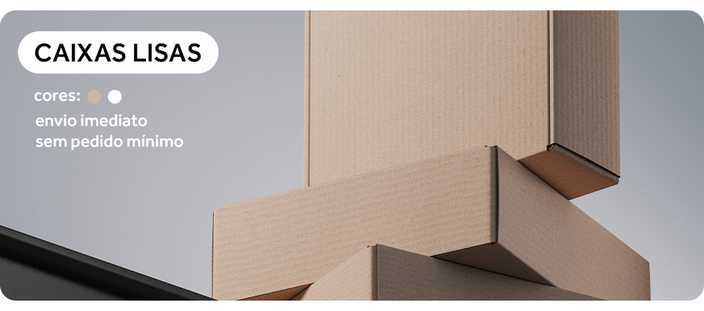 Caixas de papelão afetivas com impressão padrão