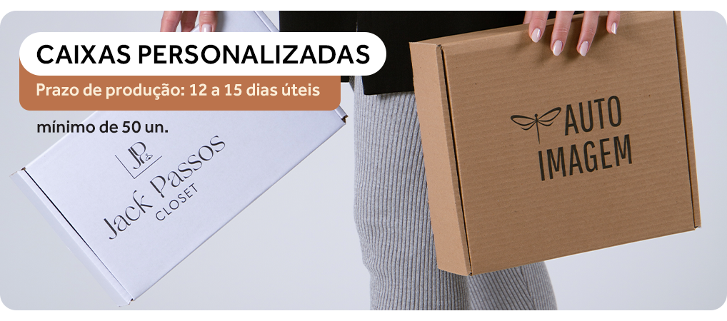 Caixas Personalizadas com a sua marca | A partir de 50 unid.
