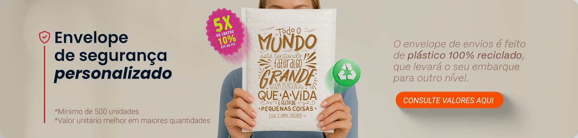 Envelopes de Segurança Personalizados