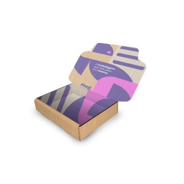 Caixa de Papelão Personalizada Colorida tam: 10 - 16x11x03