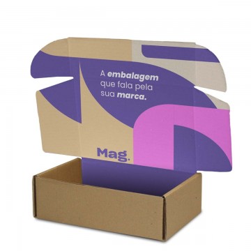 Caixa de Papelão Personalizada Colorida tam: 05 - 23x15x07
