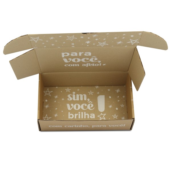 Caixa de Papelão Sedex 07 (32x19x9) Coleção Você brilha (Interno e Externo)