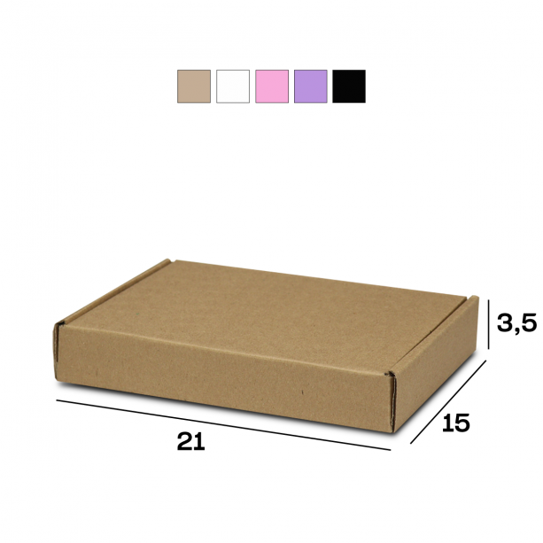 Caixa de Papelão Sedex 15 Pac Mini Envios (21x15x3,5) Lisa