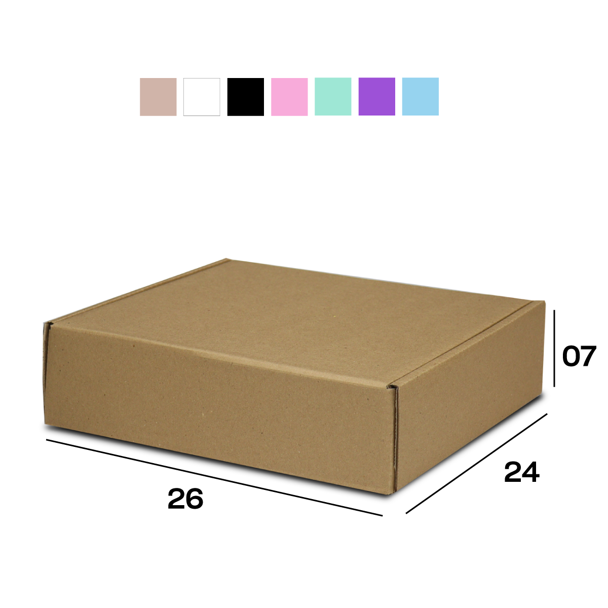 Caixa de Papelão Sedex 04 (26x24x7) Lisa