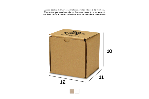 Caixa de Papelão Personalizada (12x11x10) Sedex 17