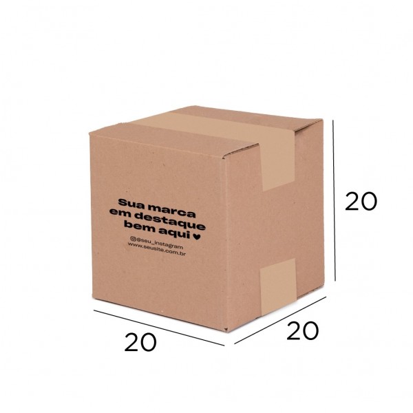 Caixa de Papelão Personalizada 01 - 20x20x20