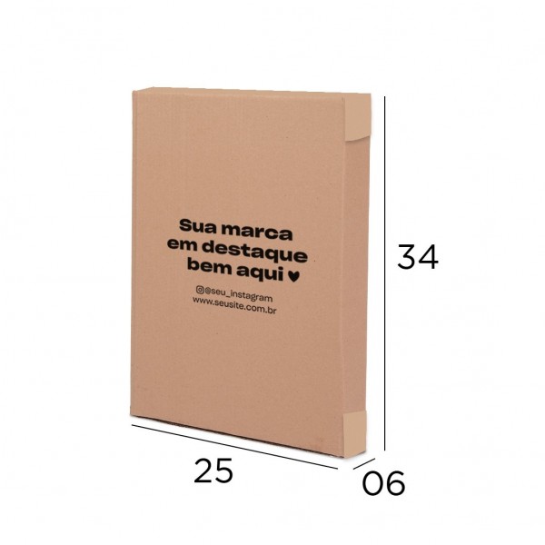 Caixa de Papelão Personalizada 05 - 25x06x34