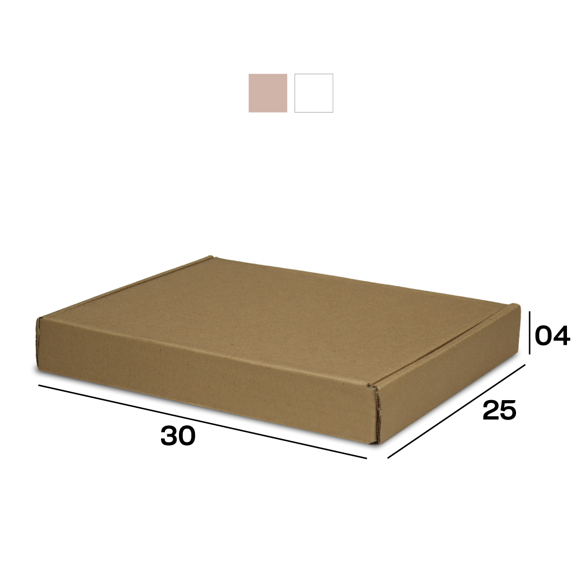 Caixa de Papelão Sedex 02 (30x25x4) Lisa