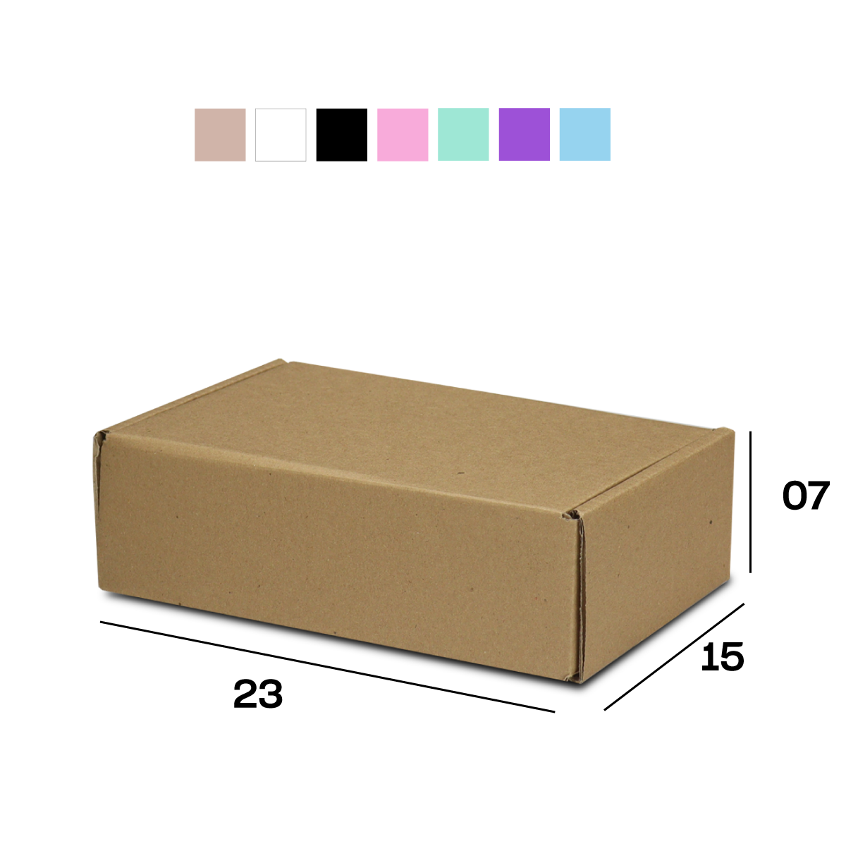 Caixa de Papelão Sedex 05 (23x15x7) Lisa