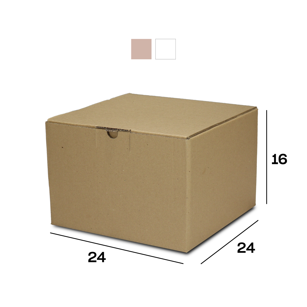 Caixa de Papelão Sedex 06 (24x24x16) Lisa
