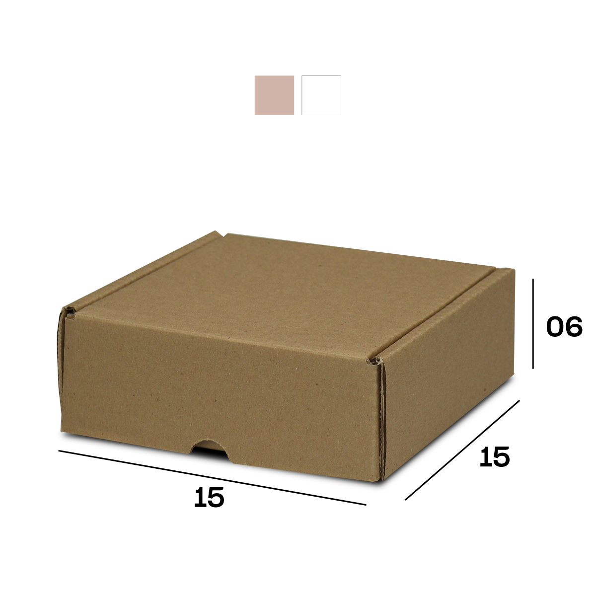 Caixa de Papelão Sedex 09 (15x15x6) Lisa