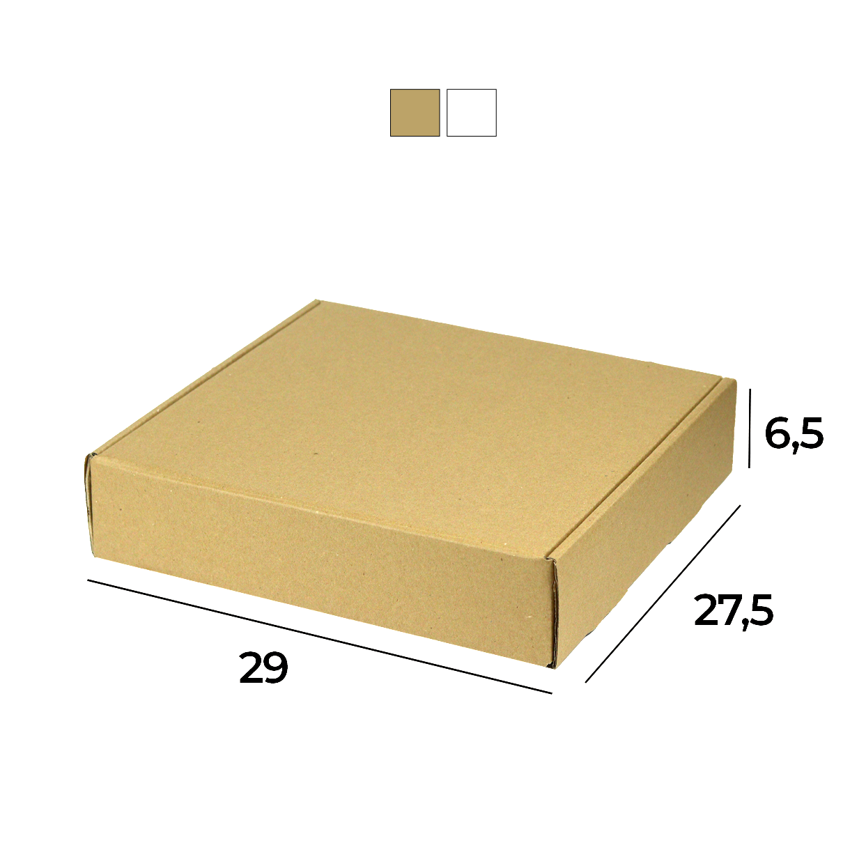 Caixa de Papelão Sedex 19 (29x27,5x6,5) Lisa