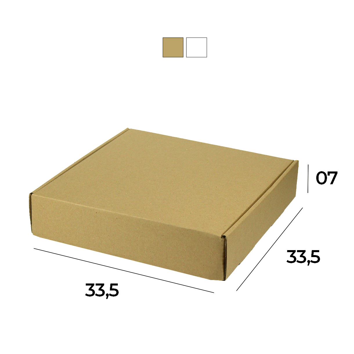 Caixa de Papelão Sedex 20 (33,5x33,5x07) Lisa