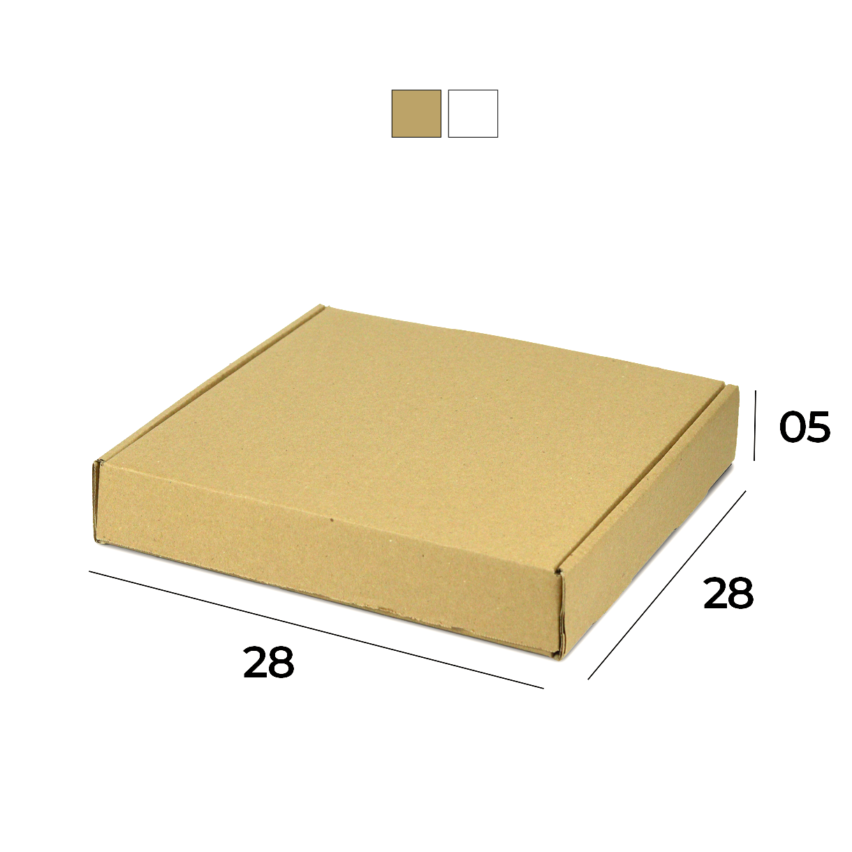 Caixa de Papelão Sedex 21 (28x28x05) Lisa