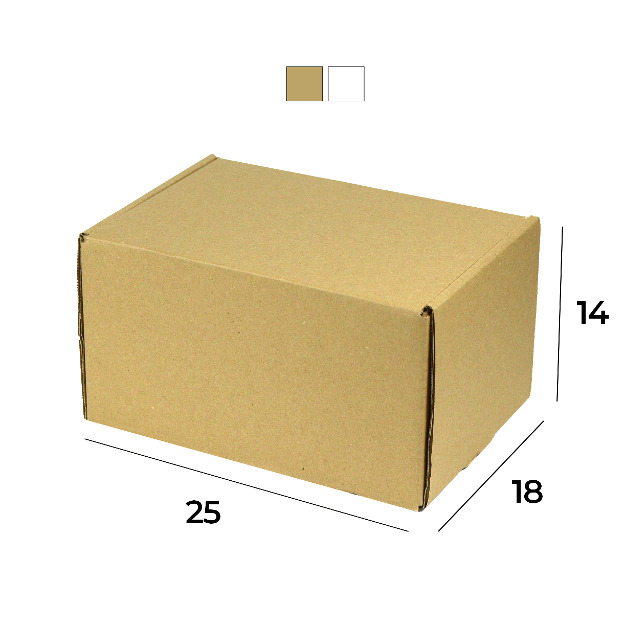 Caixa de Papelão Sedex 23 (25x18x14) Lisa