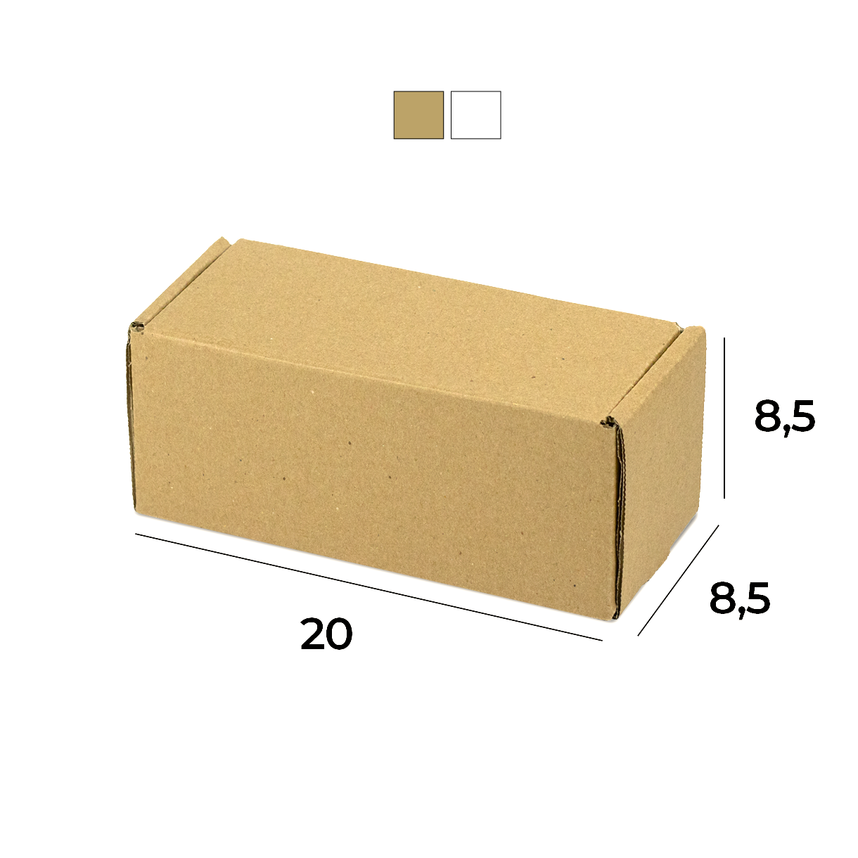 Caixa de Papelão Sedex 25 (20x8,5x8,5) Lisa